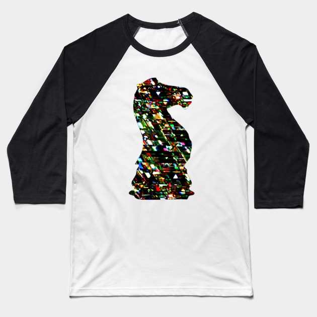 Chess Piece - The Knight 1 Baseball T-Shirt by The Black Panther